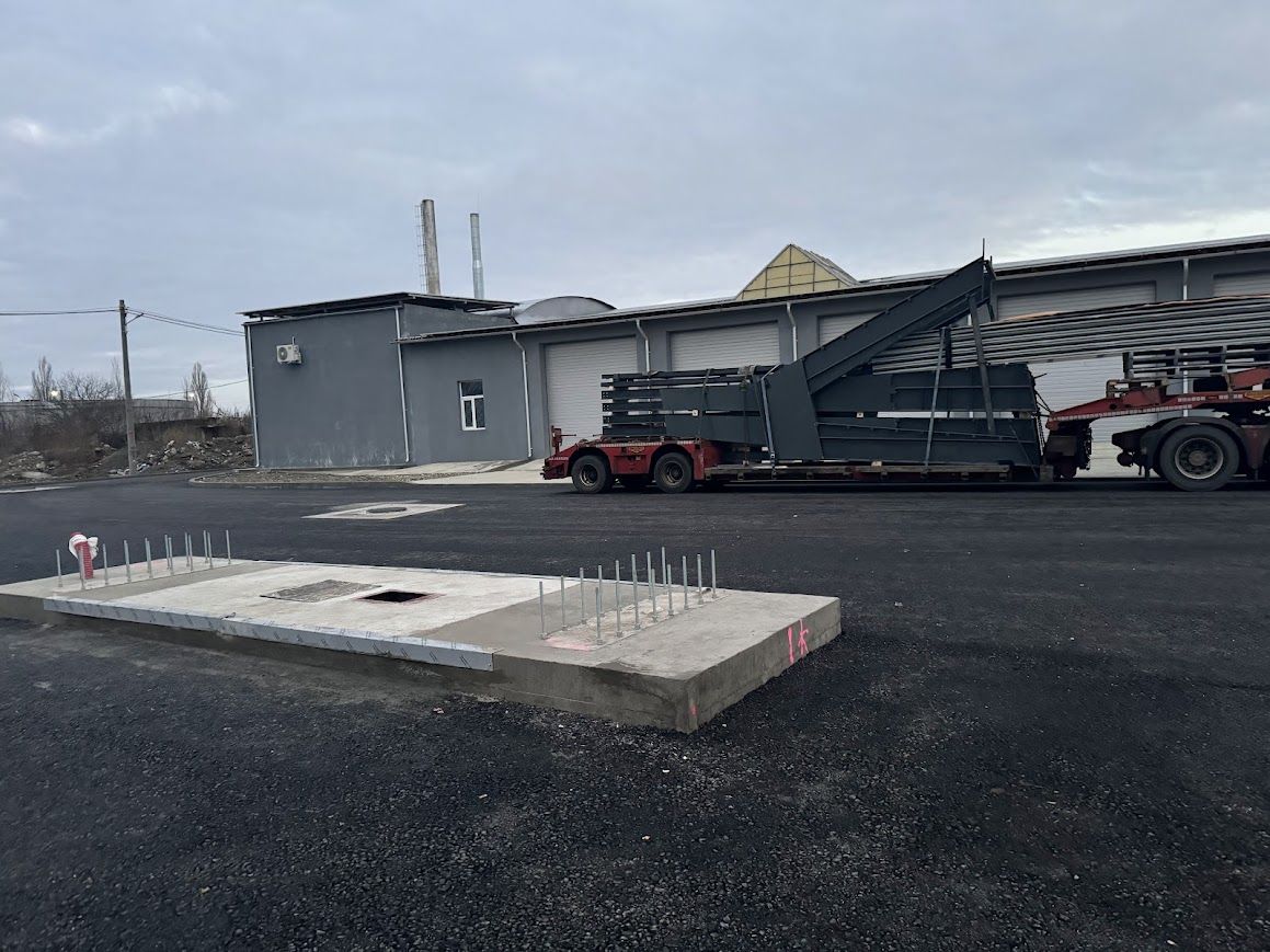 Stație Giurgiu Strabag – structuri metalice infrastructură